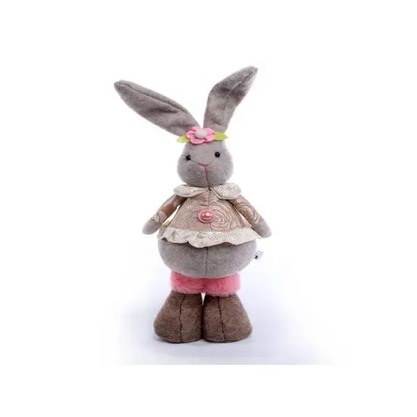 Мягкая игрушка "Зайка", цвет серый