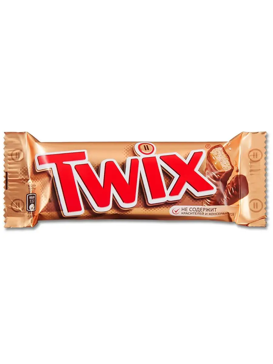 Шоколадный батончик Твикс, 2 палочки, 55 г Twix 147843575 купить в  интернет-магазине Wildberries