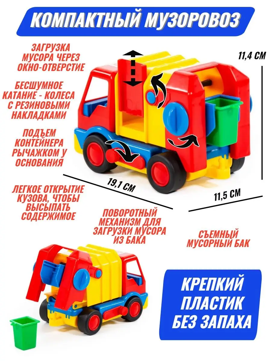 Машинка коммунальная мусоровоз