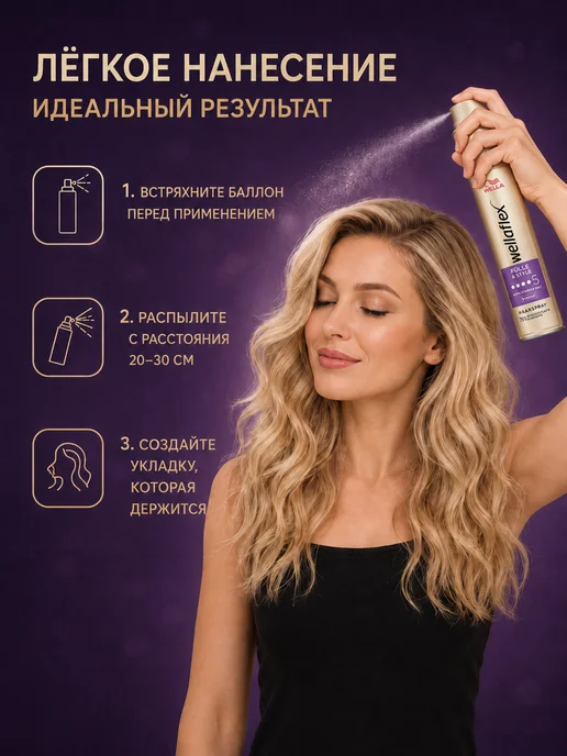 WELLA Лак для волос Fulle&Style 5, 2 шт по 250 мл, 2 шт, 250 мл, фото 2