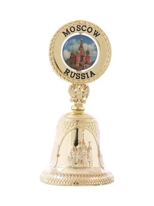 Мои Подарки Колокольчик сувенирный металлический, желтый, фото 2