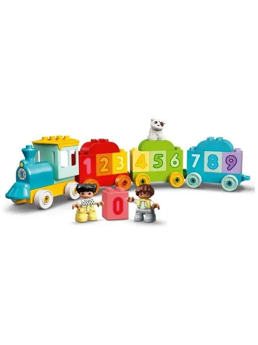 LEGO Конструктор DUPLO 10954 Поезд с цифрами-учимся считать, голубой, фото 6