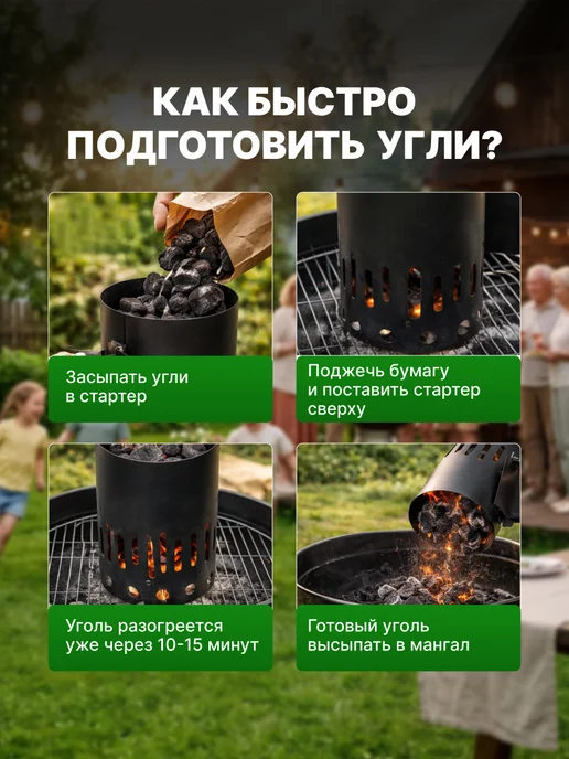СОКОЛ Стартер для розжига угля, вариант, фото 5