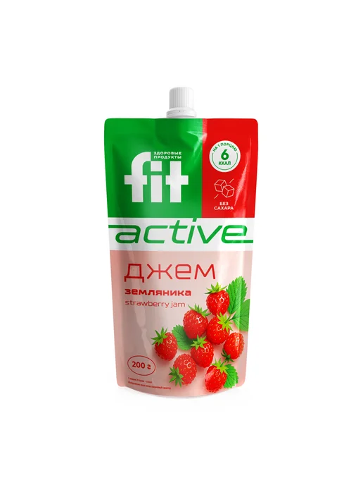 Fitparad Джем диетический Черника Земляника дой-пак x 2 (400 гр.), 400 г, фото 8