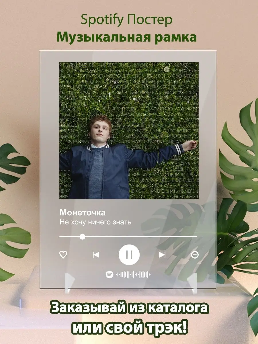 Постер Монеточка карточки. Монеточка - Не хочу ничего знать Arthata-spotify  постер Спотифай постер 148031771 купить за 475 ₽ в интернет-магазине  Wildberries