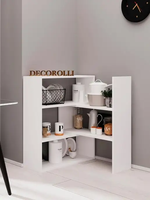 DECOROLLI Тумба под ТВ для телевизора, белый, фото 4