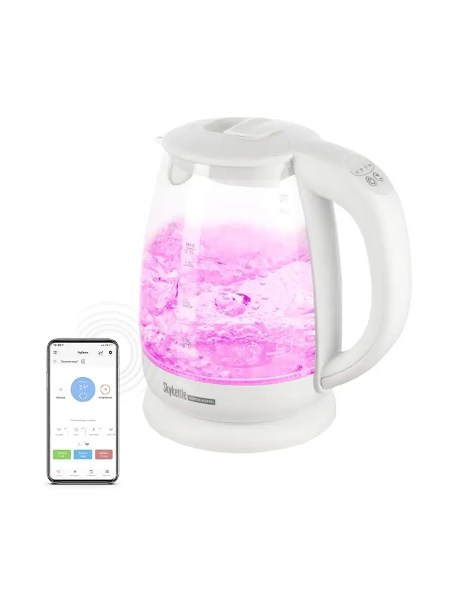 Чайник Redmond SkyKettle RK-G211S Белый REDMOND 148105304 купить в  интернет-магазине Wildberries