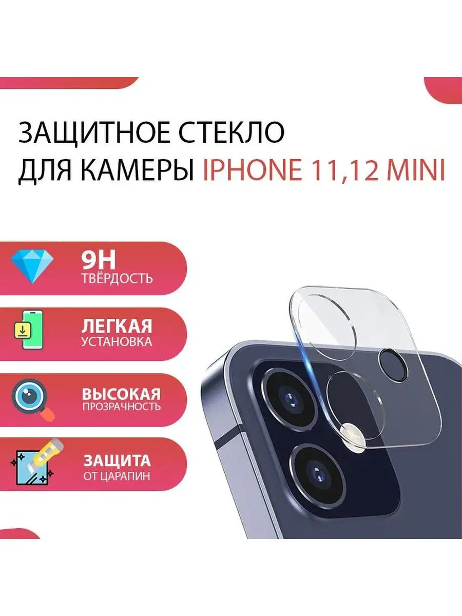 LENS SHiELD Защитное стекло для камеры iPhone 11 12 Mini