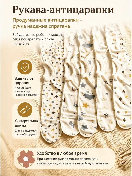 Cosines Распашонки для новорожденных набор комплект, вариант, фото 4