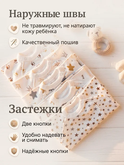 Cosines Распашонки для новорожденных набор комплект, вариант, фото 7