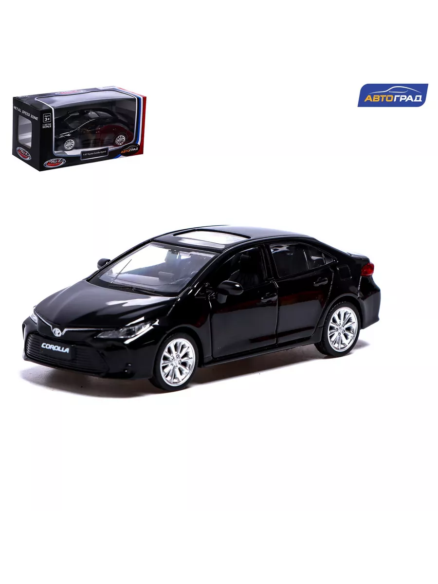 Машина метал. TOYOTA COROLLA HYBRID 1:43 инерция чёрный Автоград 148259442  купить за 594 ₽ в интернет-магазине Wildberries