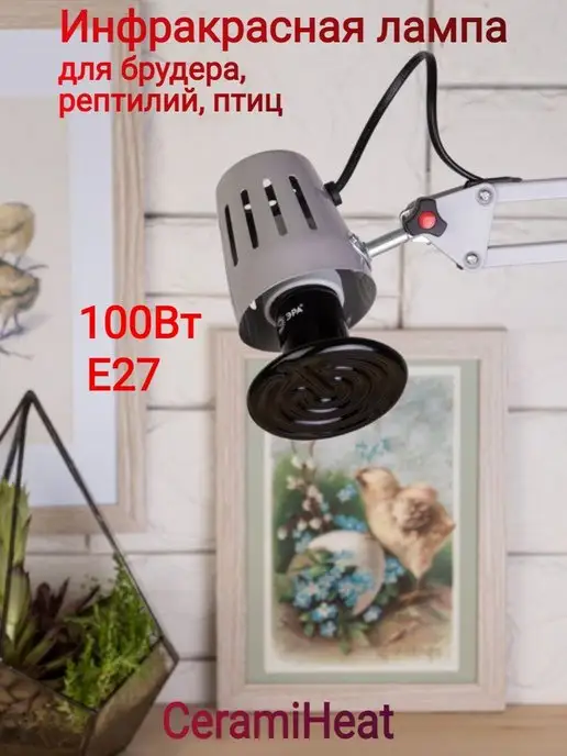 ЭРА Керамический нагреватель для птиц 100 Вт, 100 Вт, фото 2