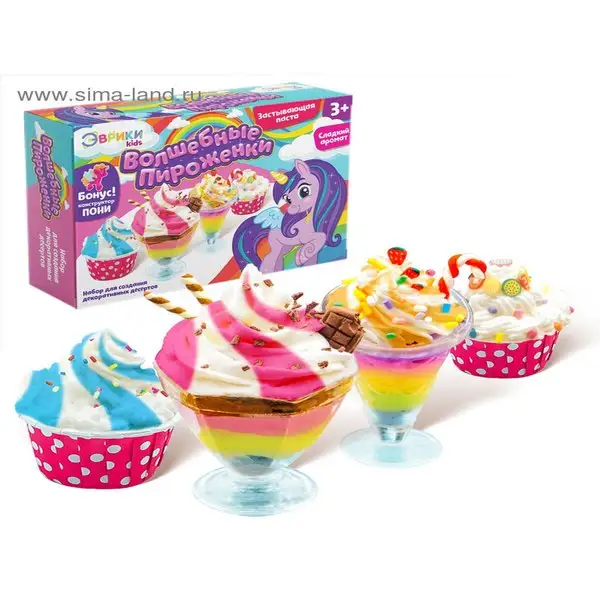 Игровой набор "Волшебные пироженки", БОНУС - конструктор