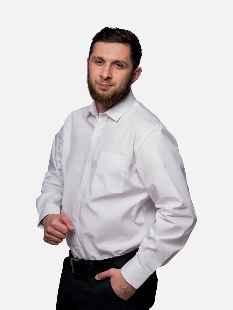 Рубашка мужская белая