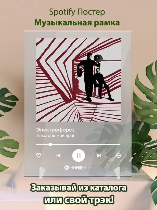 Arthata-spotify постер Спотифай постер Постер Электрофорез. Электрофорез - алкоголь мой враг