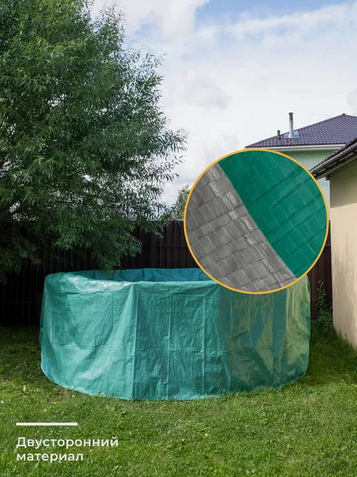 ТАРПАУЛИН Тент универсальный, укрывной, туристический, 2х3 м, 3x5 м, фото 4