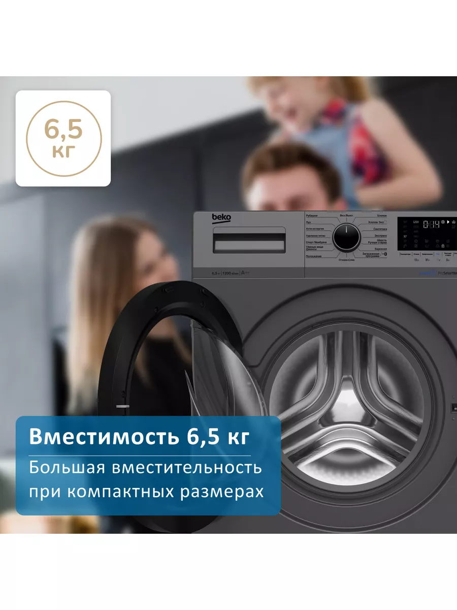 Стиральная машина инверторный двигатель 6,5 кг BEKO 148387970 купить за 25  911 ₽ в интернет-магазине Wildberries