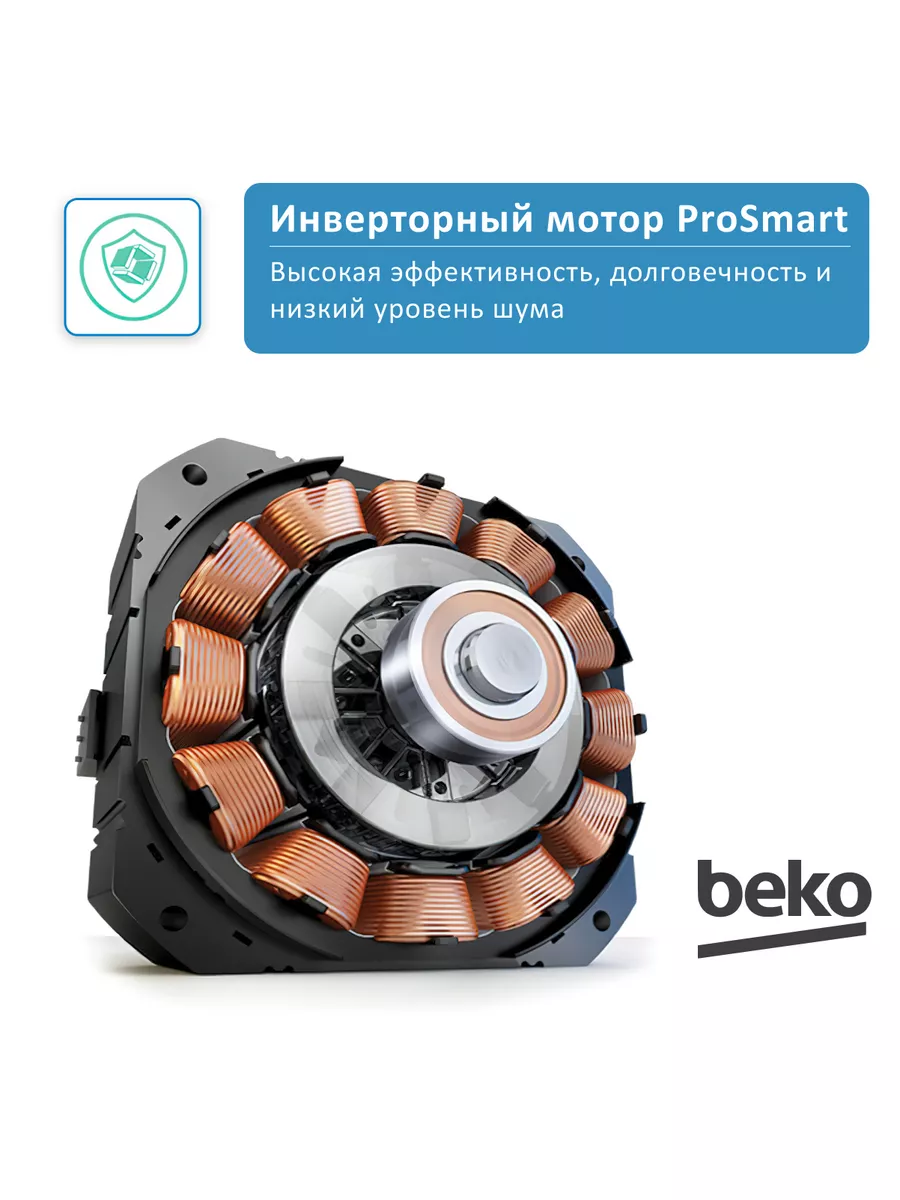 Стиральная машина инверторный двигатель 6,5 кг BEKO 148387970 купить за 25  911 ₽ в интернет-магазине Wildberries