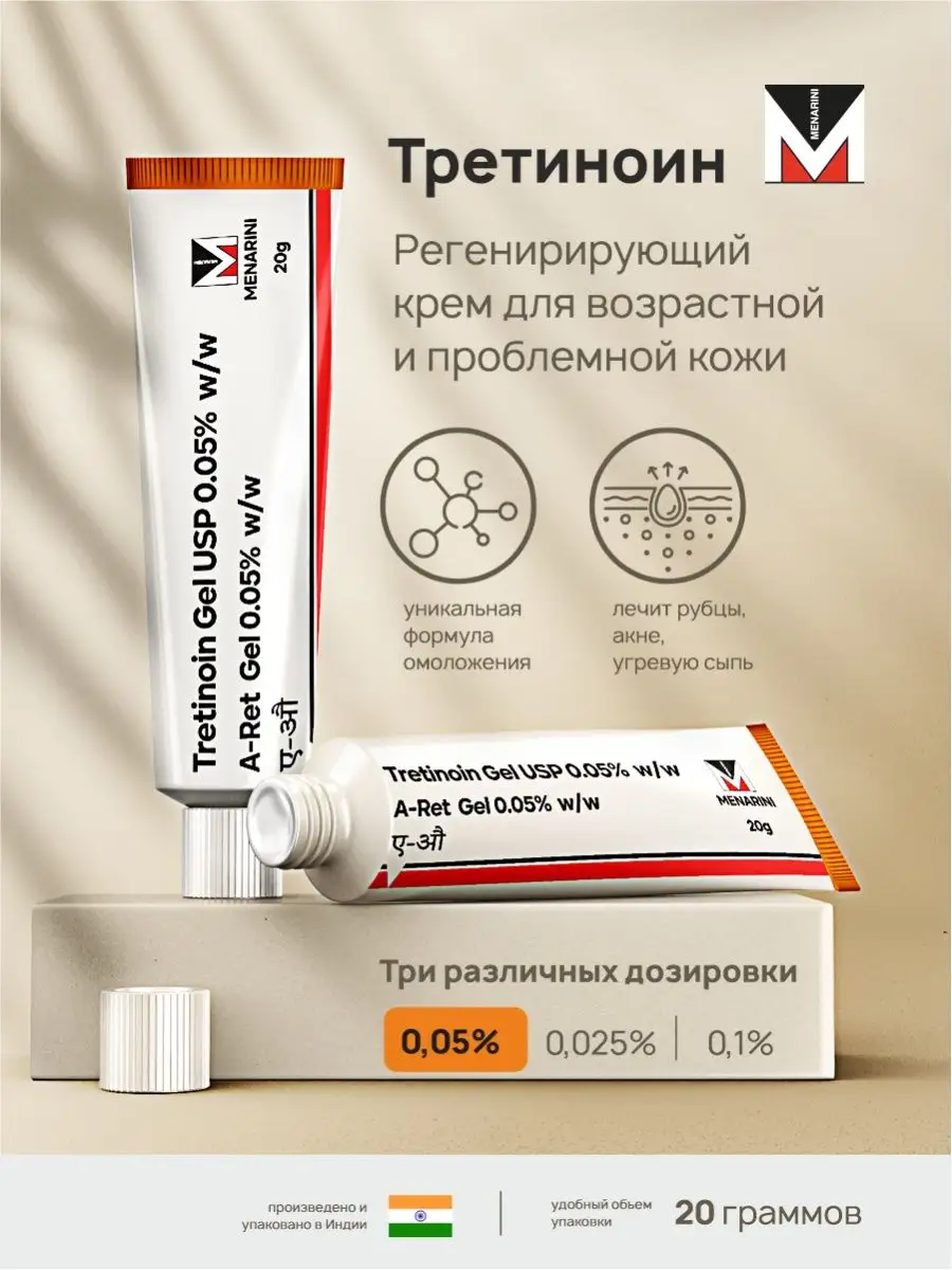 Третиноин Гель от прыщей и...