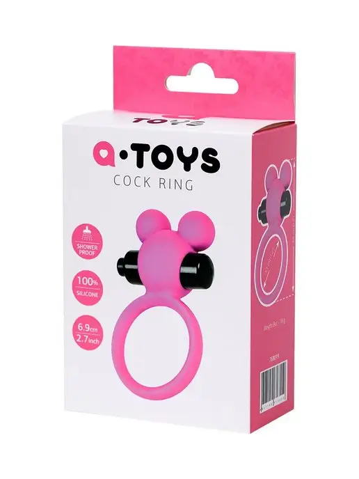 A-Toys by TOYFA Виброкольцо на пенис, розовый, фото 5