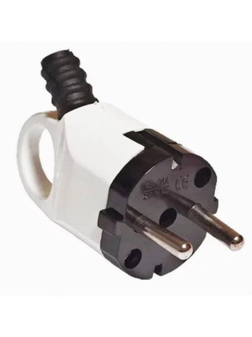 TDM Electric Вилка электрическая ТДМ Электрик 250В 16А SQ1806-0005, белый