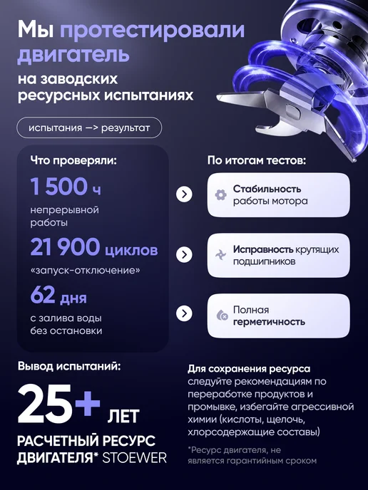 STOEWER Измельчитель пищевых отходов под раковину D32X, 1 л, фото 2