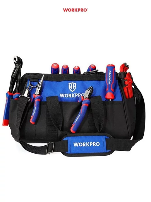 WORKPRO Сумка для инструмента с 21 карманом и молнией WP281026, вариант, фото 3