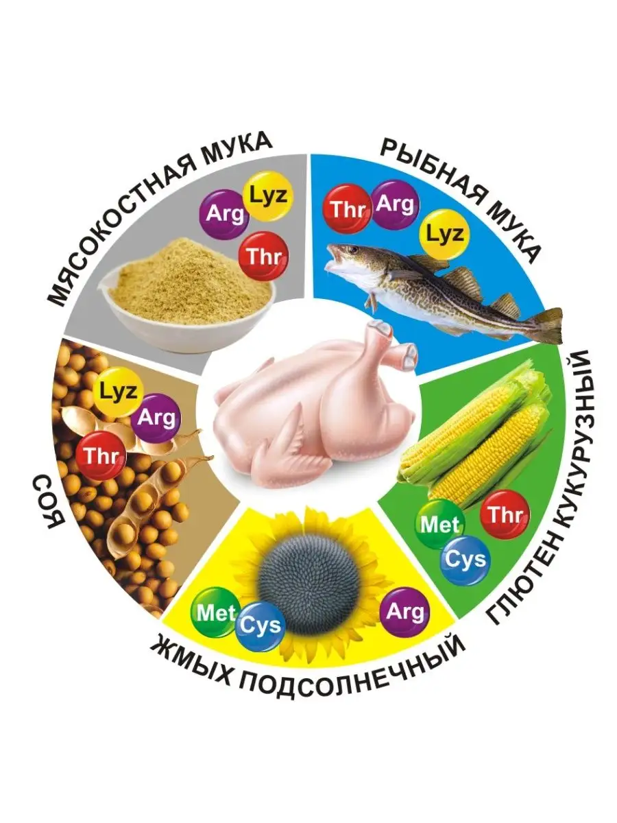 ПроФерм-БК для Бройлера и прочей мясной птицы 1 кг КормМаркет 148478358  купить в интернет-магазине Wildberries