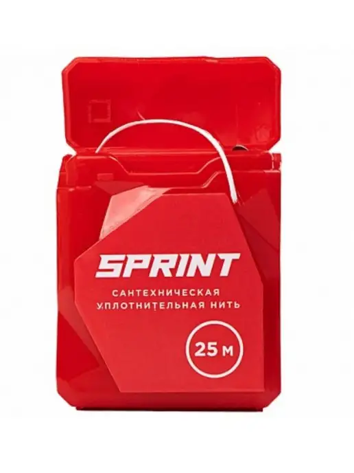 SPRINT Сантехническая нить Подмотка для труб Герметик 25м, вариант, фото 3