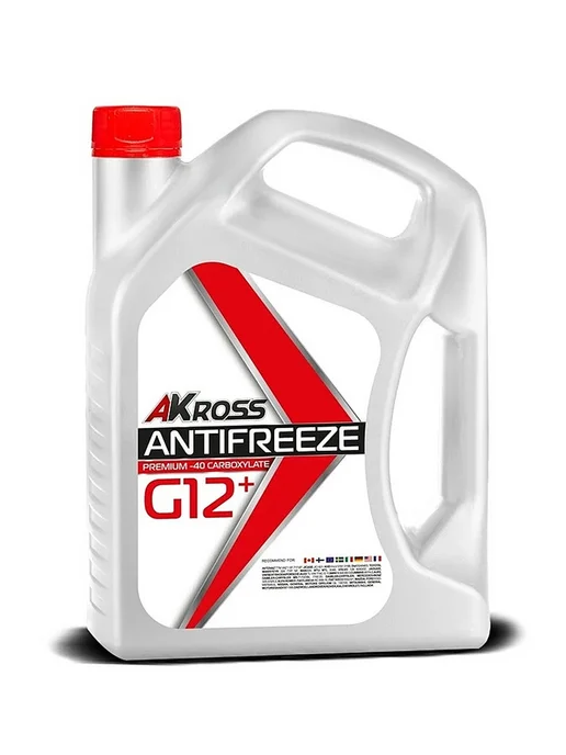 AKROSS Антифриз Premium G12+ 4,7 кг красный, 4,7 кг