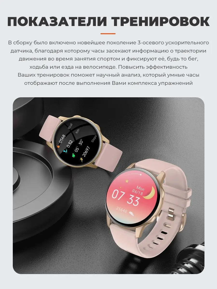 Смарт часы умные женские мужские круглые для андроид и айфон SMART PRESENT  148564274 купить за 4 212 ₽ в интернет-магазине Wildberries