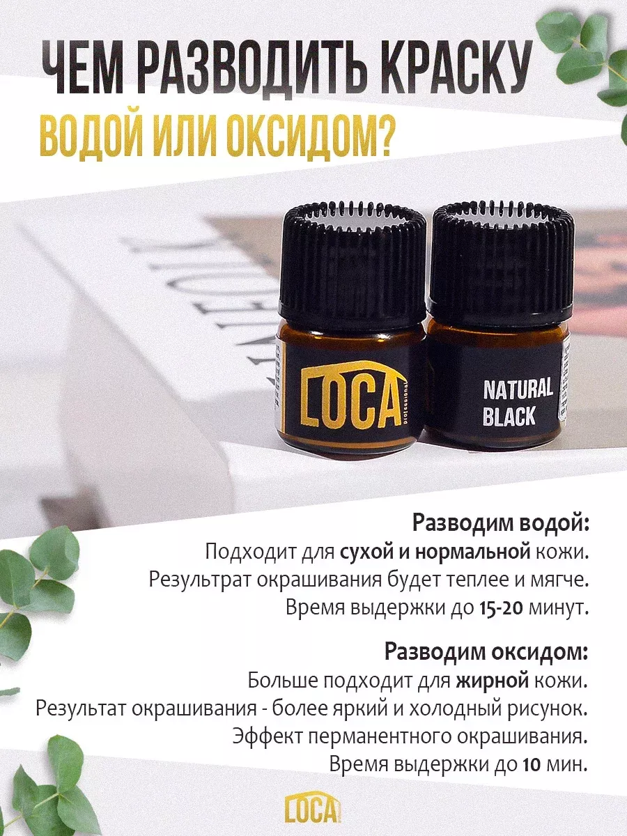 Профессиональная краска для бровей и ресниц стойкая LOCA professional  148565621 купить за 452 ₽ в интернет-магазине Wildberries