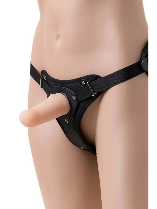 Lovetoy Страпон-трусики для двойного проникновения Woman Strap, черный, фото 5