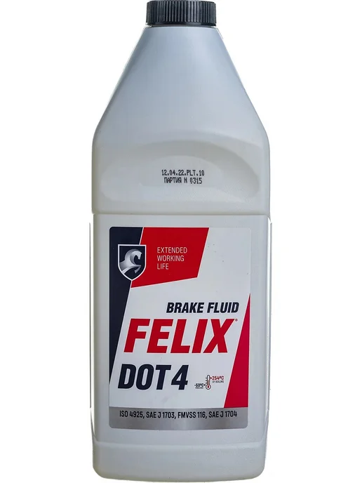 FELIX Тормозная жидкость DOT 4 910 г 430130006, 910 г, фото 2