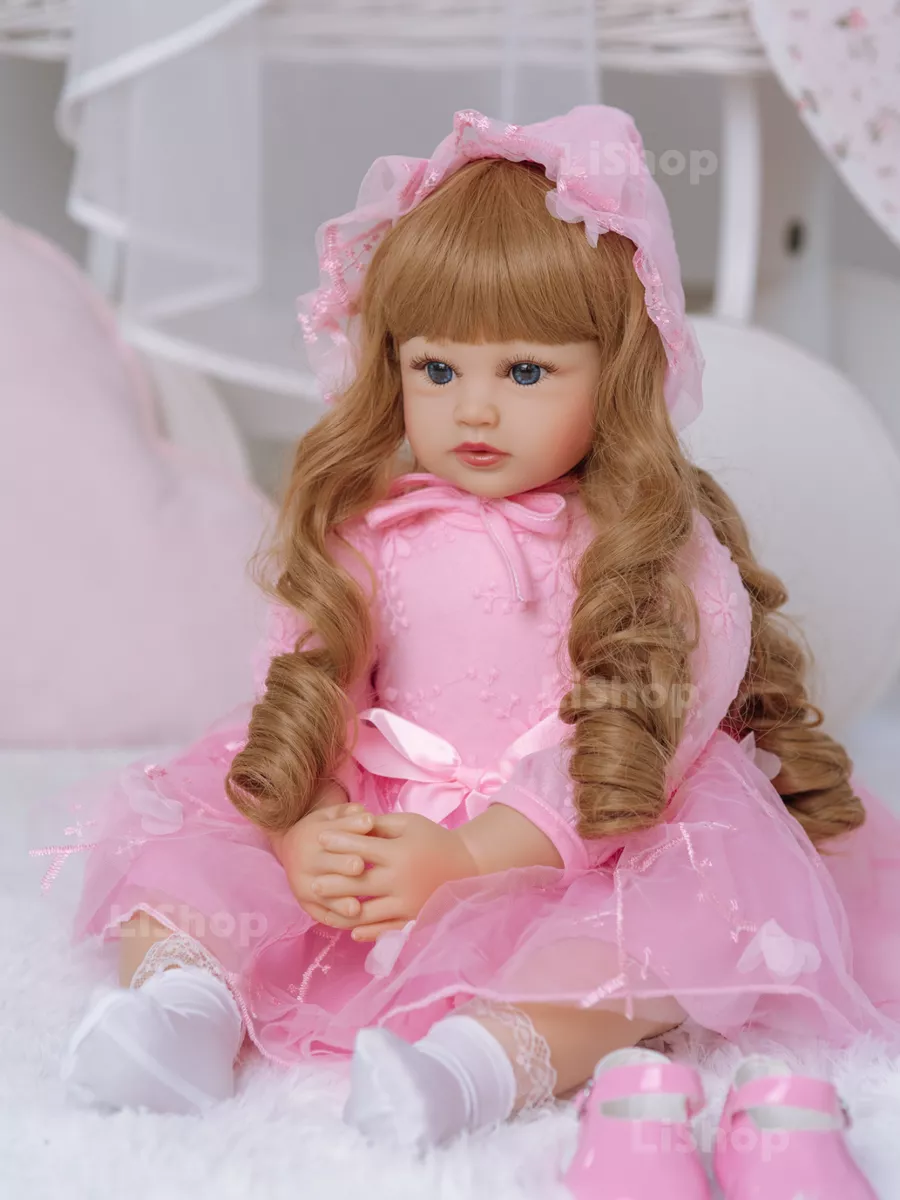 Кукла WX133-4 в персиковом платье с аксессуарами