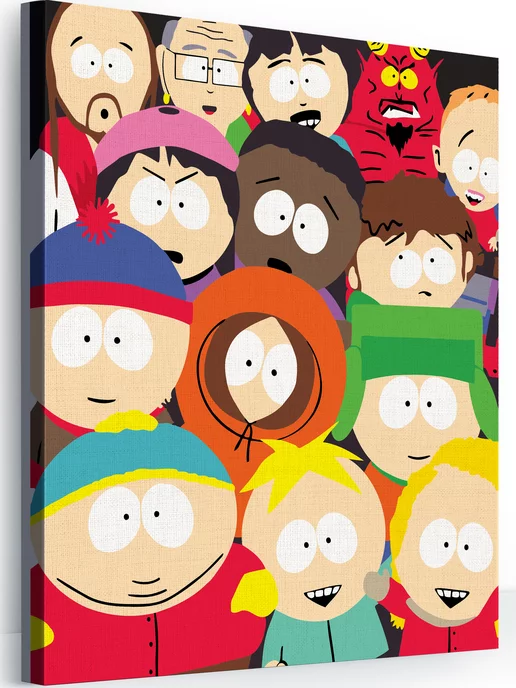 Hobby Paint Южный парк South Park Картина по номерам на холсте 40х50