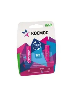 Аккумулятор R03 NI-MN 900мА.ч BP-2 (блист.2шт) KOCR03NIMH(90 КОСМОС 148703376 купить за 758 ₽ в интернет-магазине Wildberries