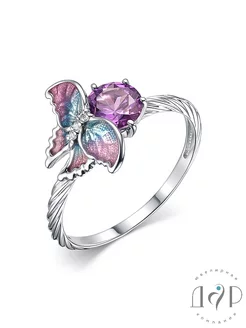 Кольцо серебряное с александритом ЮК ДаАр 148704277 купить за 1 425 ₽ в интернет‑магазине Wildberries