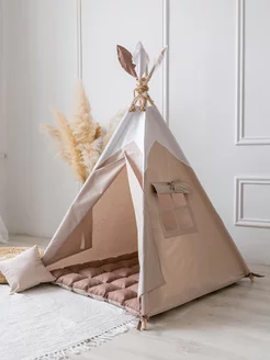 Вигвам с ковриком шалаш детский Tipi.room 148828042 купить за 6 629 ₽ в интернет-магазине Wildberries