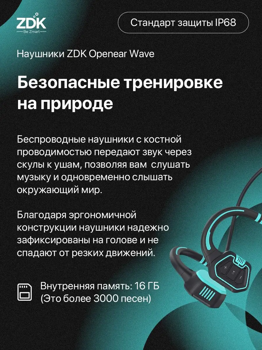 Наушники беспроводные спортивные блютуз ZDK 148828109 купить за 3 207 ₽ в  интернет-магазине Wildberries