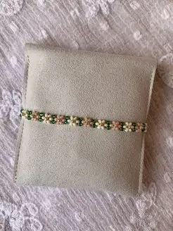 Браслет из бисера с ромашками Ami made this 148950588 купить за 471 ₽ в интернет-магазине Wildberries