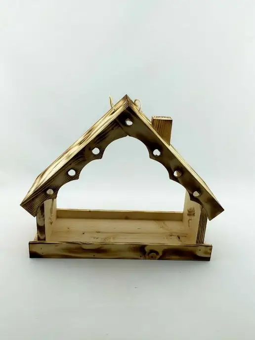 wood toy Кормушка большая деревянная, бежевый, фото 8