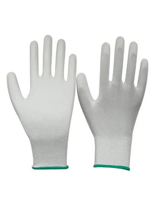 hand soul Перчатки садовые рабочие хозяйственные с покрытием, белый, фото 2