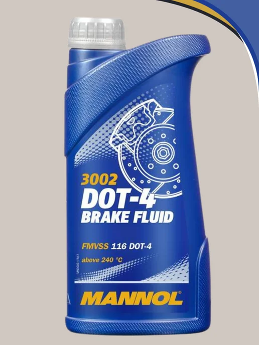 MANNOL Тормозная жидкость DOT 4 910мл, 910 мл