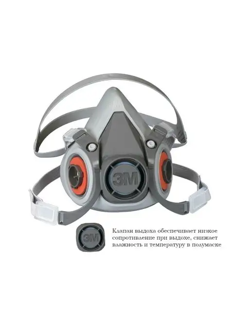 3M Респиратор профессиональный размер M, 1 шт, 1 шт