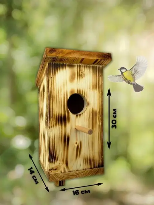 wood toy Скворечник маленький деревянный Ленинец, вариант, фото 2