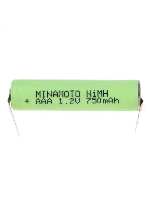 MINAMOTO Аккумулятор AАА NiMH 1.2В 750мАч с лепестковыми выводами, 750 мАч, фото 2