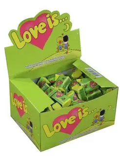 Love is жевательная резинка 100шт love is 149118935 купить за 395 ₽ в интернет-магазине Wildberries