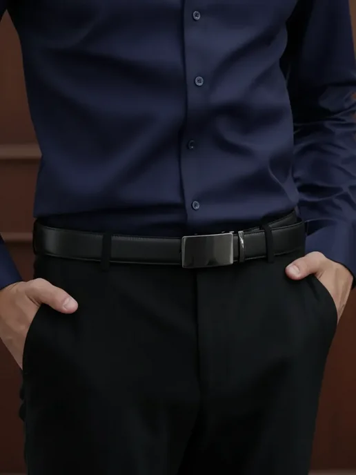 PAOLA BOCCI Рубашка Slim Fit Классическая с длинным рукавом, синий, фото 6