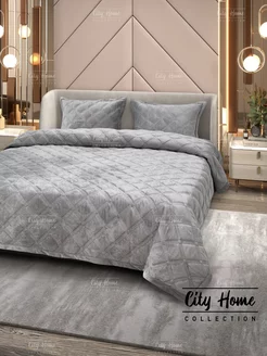 Покрывало на кровать 220x240 стеганое City Home Collection 149164985 купить за 3 193 ₽ в интернет-магазине Wildberries